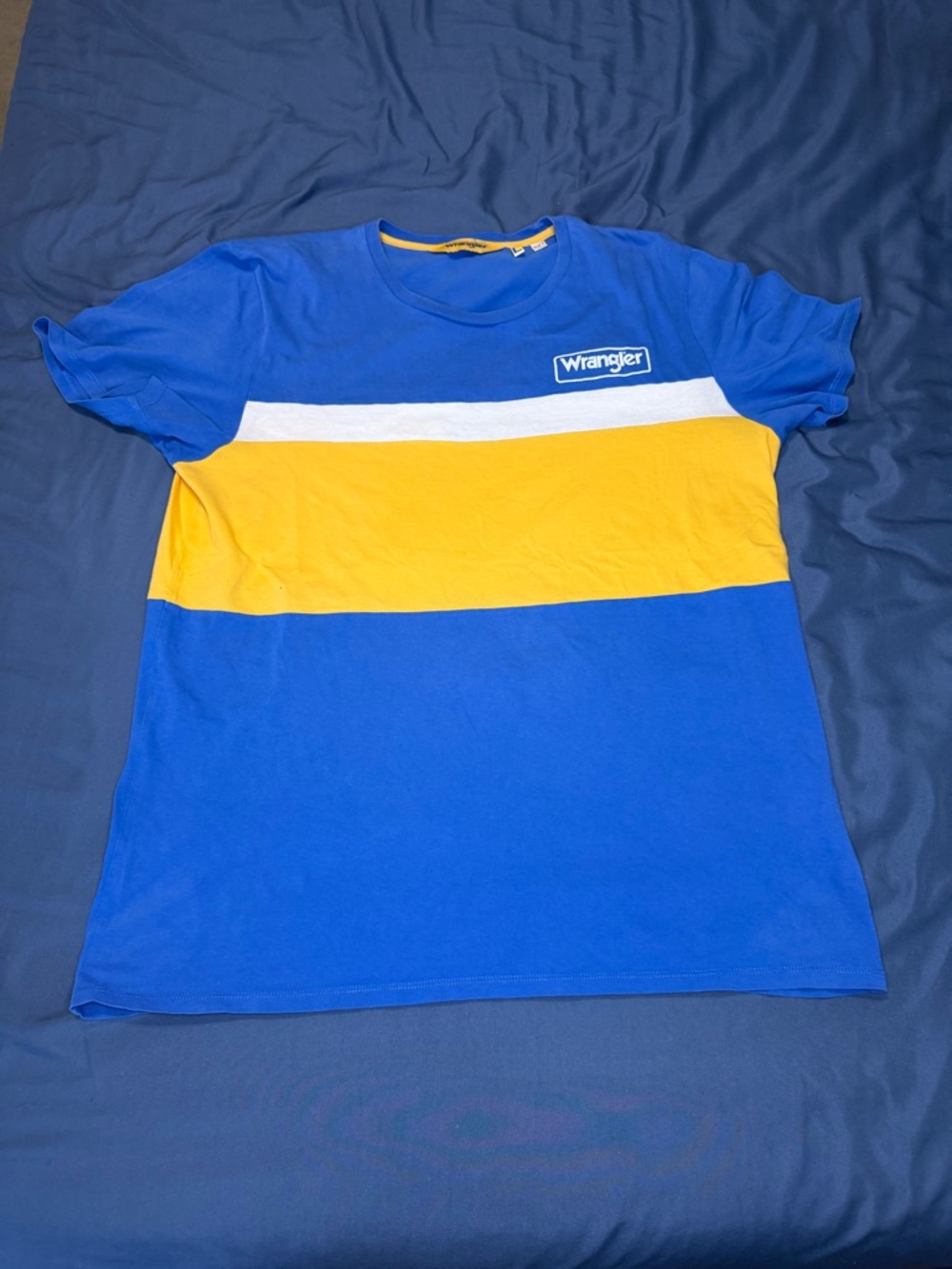 Wrangler Blue & Yellow t-shirt from the Wrangler Blue & Yellow capsule